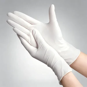 Disposable EO Sterilized Natural Latex Surgical Gloves Powder Free Individual Pack Sterile Medical Rubber Gloves for Hospital