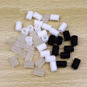 Disposable Face Elastic Adjusting Buckle Clothes Solid Silicone Rubber Ropes Stopper Made of Durable Plastic