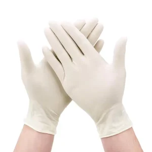 Disposable Latex Gloves 100 Pieces High Elastic Durable Industry Inspection Rubber Surgical Gloves