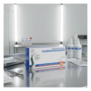 Disposable Latex Medical Exam Gloves Durable Tear Resistant Rubber Examination Gloves