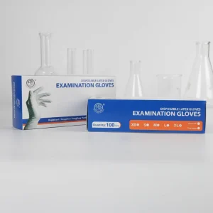 Disposable Natural Rubber Exam Gloves Powder Free Medical Latex Gloves for Healthcare
