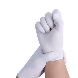 Disposable Nitrile Gloves Latex Rubber Durable Waterproof Food Kitchen Catering Gloves 9″ 12″ Sizes Double Bagged for Housework