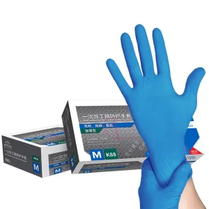 Disposable Nitrile Gloves for Home Use Rubber Blue Powder free High elastic Waterproof Labor protection Dishwashing Thickened