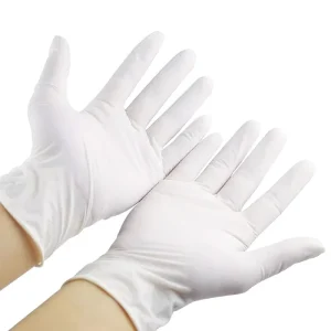 Disposable Non Sterile Latex Examination Gloves Powder Free Examination Disposable Latex Gloves