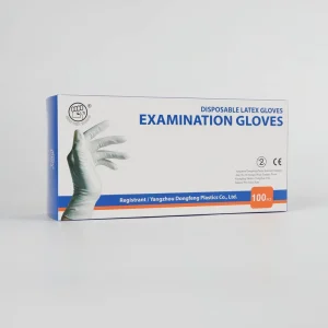 Disposable Rubber Gloves Powdered & Powder Free Medical Exam Gloves Customized Logo