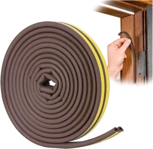 Door Weather Stripping Window Rubber Seal Strip Self adhesive Foam Tape Weather Strip Soundproof Door Seal Strip Insulation D