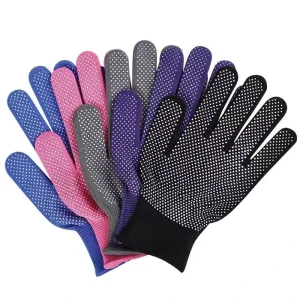 Dot Bead Gloves Nylon Yarn Rubber Plastic Dots Ultra thin Non slip Wear resistant Fingertips Texture Labor Protection Gloves