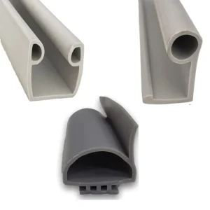 Double E Extruded Special shaped Foamed Thermal Silicone EPDM Cold Storage Door Sealing Strip Gasket B type Low Cutting
