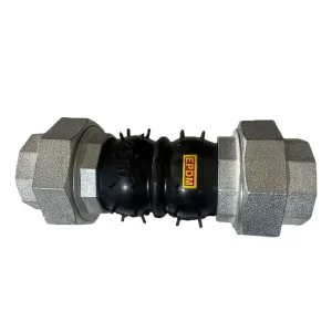 Double Sphere High Pressure Rubber Expansion Joint with Flange Connectivity for Industrial Fluid Transfer