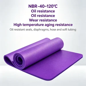 Durable Elastic Yoga Mat Sweat Absorb Texture