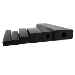 Durable High Temperature Resistant Flat Square White Silicone Seal Strip Rubber Sponge Foam Cutting