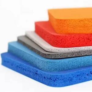 Durable Industrial Silicone Foam Sheet Roll High Elasticity Shock Absorption Waterproof CR Machine Padding Cutting Temperature