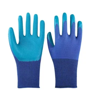 Durable Physical Embossed Rubber Gloves Industrial Anti Slip Wear Resistant Work Gloves