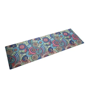 Durable Rubber Suede Yoga Mat High Density Eco Friendly Rubber Resistant to Wear & Tear Custom Print Option