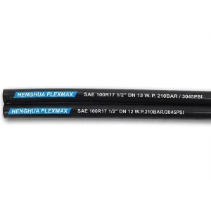 Durable SAE 100R17 Hydraulic Hose 5 16″ 3 8″ 3 4 Inch Two Wire Braid High Pressure 210 Bar Flexible Rubber Gas Fuel Tubing