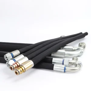 Durable Synthetic Rubber High Pressure Hydraulic Hose Assembly Steel Wire Spiral 4SH Reinforced Oil Tube Machine Fitting Units