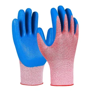 Durable Thickened Anti Slip Wear Resistant Construction Site Work Rubber Labor Protective Gloves