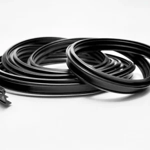 Dustproof Wooden Door Bottom Rubber Seal Strip with Plush