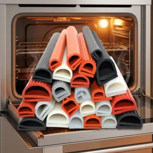 E Shape Silicone Rubber Seal Strip Anti Aging & Anti Hardening Oven Door Gasket for Commercial Steamer