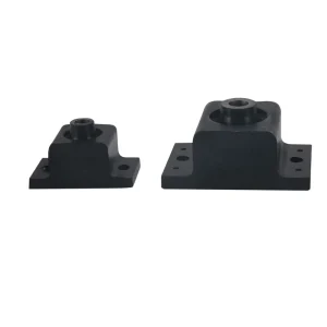 E-Type NR and Metal Rubber Damper, Shock Absorber Mount with Rubber Feet and Block, -40 to 80°C, for Industrial Use