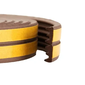 E-Type Self-Adhesive EPDM Rubber Door and Window Sealing Sponge Strip