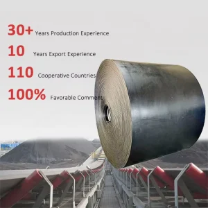 EP1500 5 Custom Cement Plant EP200 Heat Resistant Fire Resistant Rubber Conveyor Belt