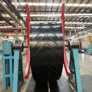 EP200/3 C15 Pattern Rubber Conveyor Belt for Agriculture Grain Handling with High Friction Surface