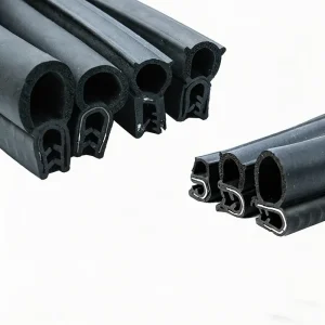 EPDM Composite Steel Skeleton Cut Weld Black Eco friendly Customizable Size Car Door Side Top Rubber Door Gap Weather Strip Edge