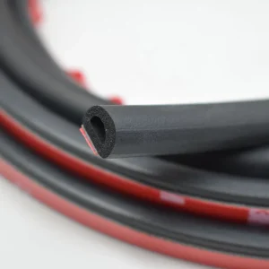 EPDM D-Shape Self-Adhesive Rubber Window Weatherstrip for Cars and Trucks