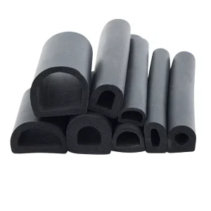 EPDM Foam Sponge Sealing Strip D type Semicircle Cabinet Industrial Sealing Rubber Strip Self Adhesive Dust Proof Rubber Strip