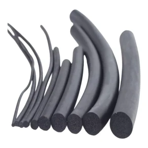 EPDM High Temp Resistant O Shaped Foam Solid Rubber Sealing Strip Anti Aging Cutting Service Dustproof Insectproof Soundproof