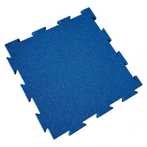 EPDM Interlocking Rubber Tiles for Outdoor Sports Fields and Playgrounds, Anti-Slip Shock Absorption
