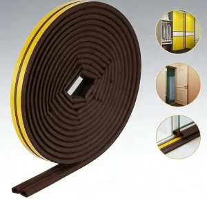 EPDM P-Shape Self-Adhesive Foam Rubber Sealing Strip for Doors and Windows