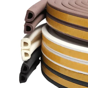 EPDM Rubber Door Gasket D E I P Shape Self Adhesive Seal Strip For Wooden Door Seal Weather Strip