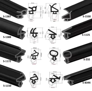 EPDM Rubber Door and Window Seal Strip, Black, Customizable, OEM/ODM Cutting Service