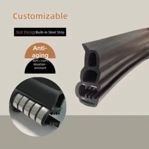 EPDM Rubber Seal Strip for Car Door Window Curtain Wall Sealing Black 100 Meters MOQ Cutting & Welding Services