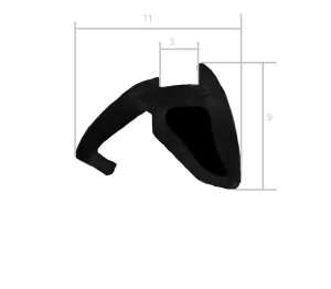 EPDM Rubber Sealing Profile for Building Facade Glass Curtain Wall Windows