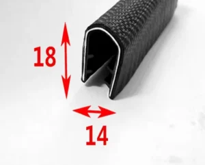 EPDM Rubber Steel-Core U-Shaped Door and Window Edge Protection Sealing Strip Waterproof