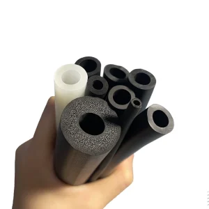 EPDM/Silicone/NBR Rubber Water Hose, Black Foamed Sponge Tubing, Temperature-Resistant