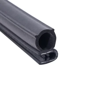 EPDM U-Shaped Rubber Steel Strip Seal for Car Doors and Windows, Waterproof and Dustproof