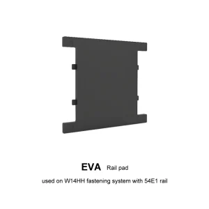 EVA Rail Pad Insulating Buffer Component for W14HH Fastening System with 54E1 Rail EN 13481 2