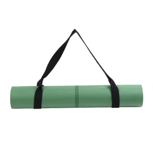 Eco Friendly 6mm Thick Anti Slip Gym Pilates Yoga Mat Custom Logo Rubber PU Leather With Carry Strap Personalized Logo Yoga Mat