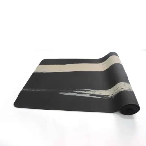Eco Friendly Double Layer 100% Natural Rubber Yoga Mat with Carry Strap and Bag Customizable Size Thickness