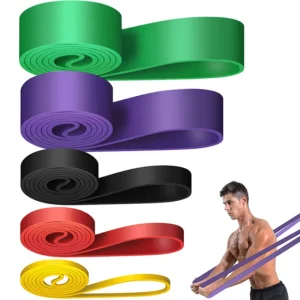 Eco Friendly High Resistance Gym Exercise Bands Elastic Strength Training Pull Rope Stretch Tension Bands Fitness Gym Strips