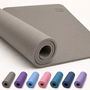 Eco-Friendly NBR Exercise and Yoga Mat Custom Logo Non-Slip Thick Waterproof Mat