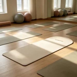 Eco Friendly Natural Rubber PU Yoga Mat With Portable Strap