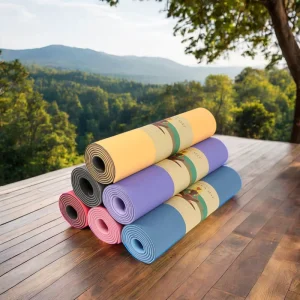 Eco Friendly Premium Yoga Mat Chakra Anti Slip TPE Exercise Mat Non Toxic And Non Slip Available In 3mm 8mm 10mm Thickness