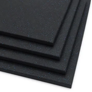 Eco-Friendly Recycled Rubber Gym Floor Mats 20mm Thick Shock-Absorbing Vibration-Dampening Sound-Insulating Flooring