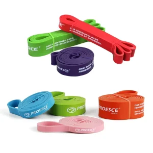 Eco Friendly Rubber Loop Exercise Resistance Bands Set for Home Gym, Physical Therapy & Pilates
