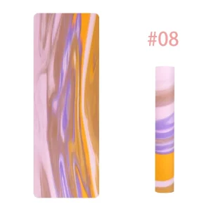 Eco High Quality Pu Natural Rubber Yoga Mat Portable Yoga Mat with logo Printed 5mm Yoga Pilates Mat